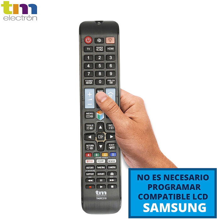 TM Electron Mando Universal para TV Samsung con Smart TV y Video Bajo Demanda, Compatible con LED LCD PLASMA, Ref TMURC310